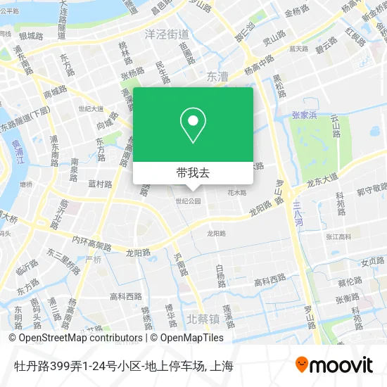 牡丹路399弄1-24号小区-地上停车场地图