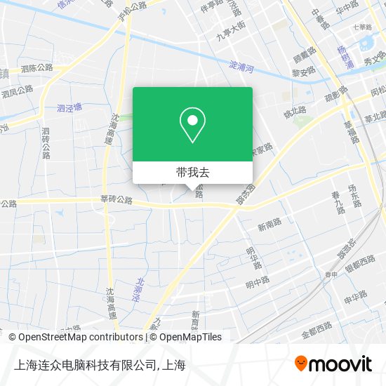 上海连众电脑科技有限公司地图