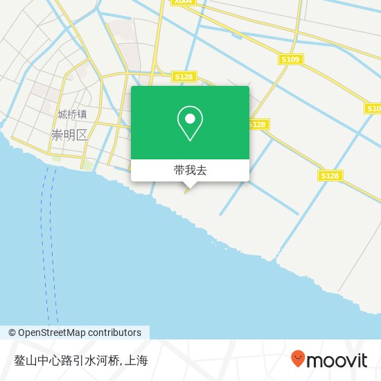 鳌山中心路引水河桥地图