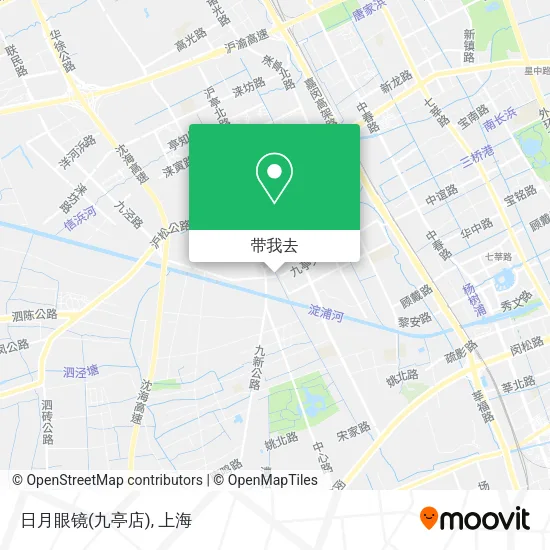 日月眼镜(九亭店)地图