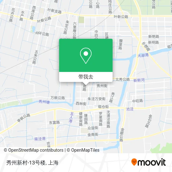 秀州新村-13号楼地图