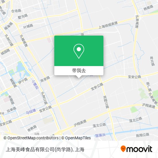 上海美峰食品有限公司(尚学路)地图