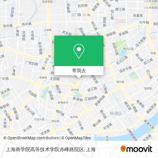 上海商学院高等技术学院赤峰路院区地图