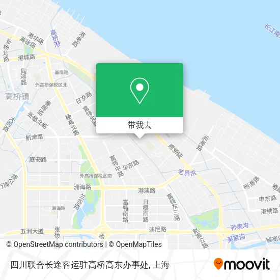 四川联合长途客运驻高桥高东办事处地图