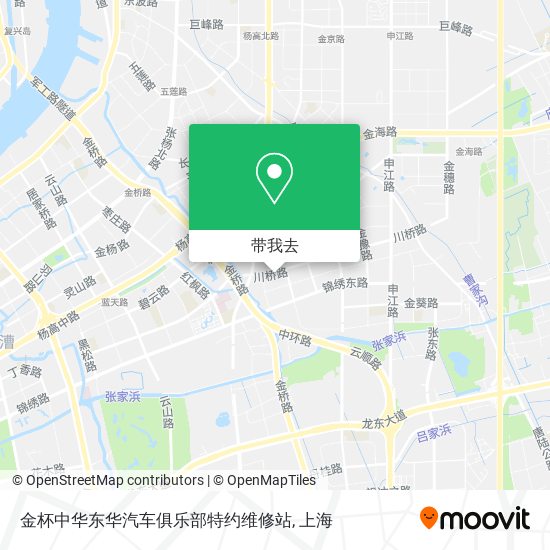 金杯中华东华汽车俱乐部特约维修站地图