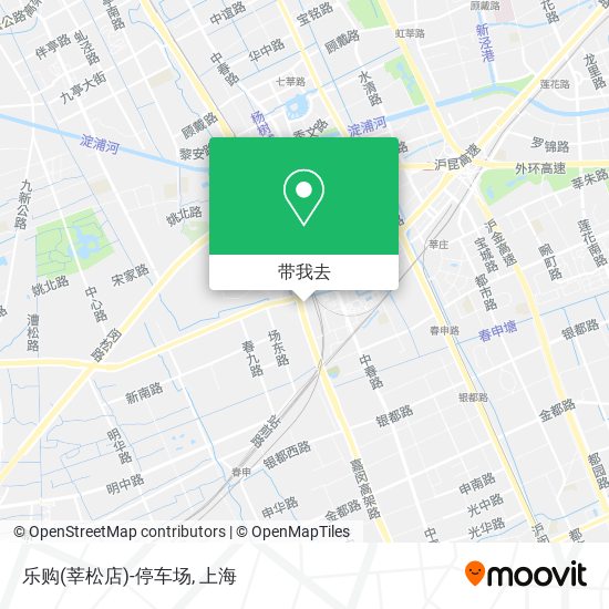 乐购(莘松店)-停车场地图
