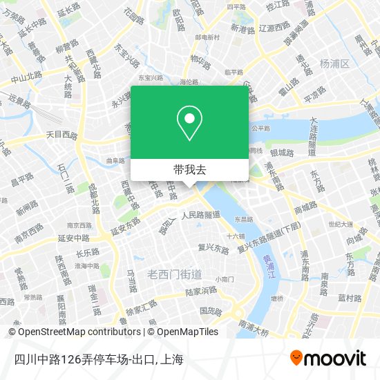 四川中路126弄停车场-出口地图