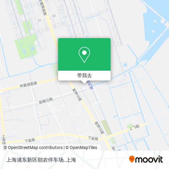 上海浦东新区朝农停车场地图