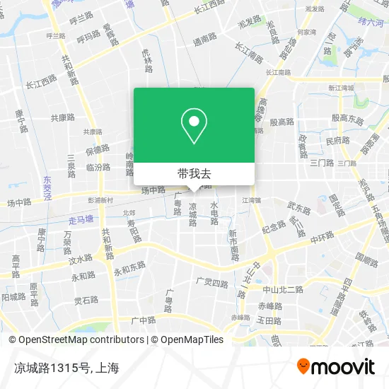 凉城路1315号地图