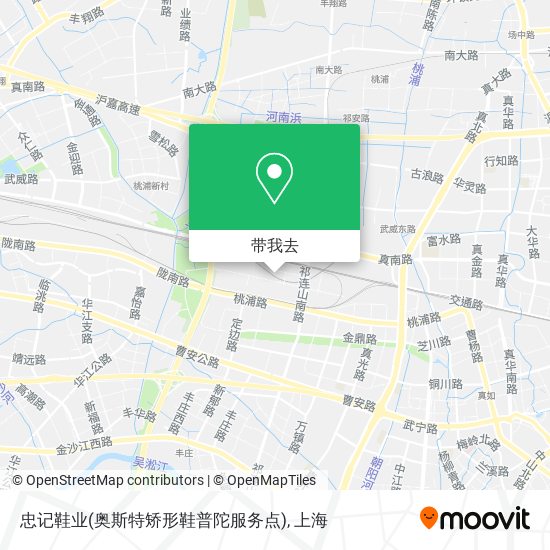 忠记鞋业(奥斯特矫形鞋普陀服务点)地图