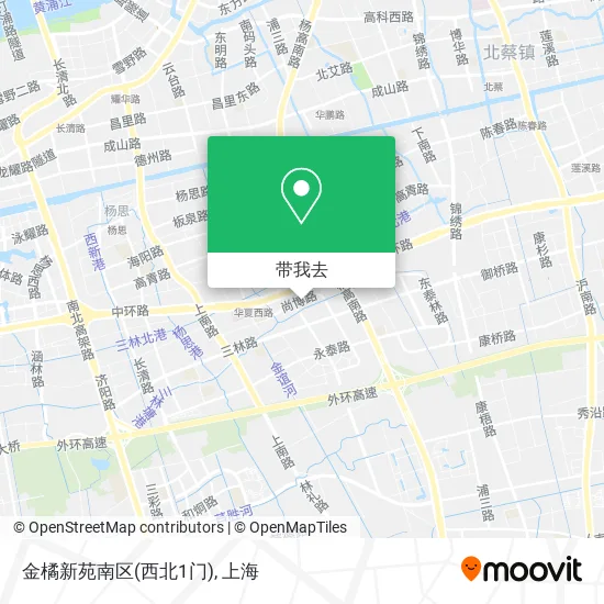 金橘新苑南区(西北1门)地图
