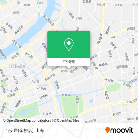 百安居(金桥店)地图