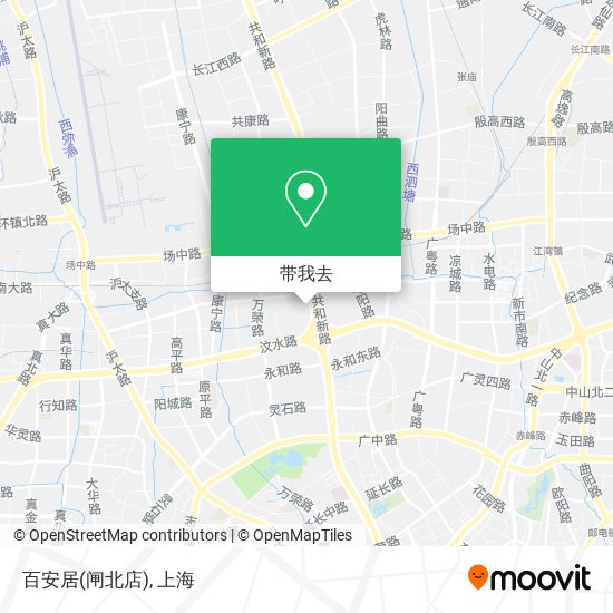 百安居(闸北店)地图