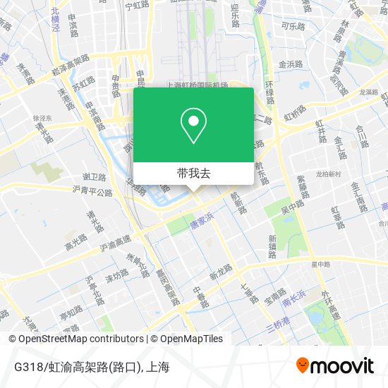 G318/虹渝高架路(路口)地图