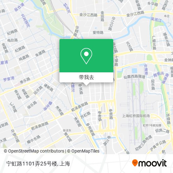 宁虹路1101弄25号楼地图