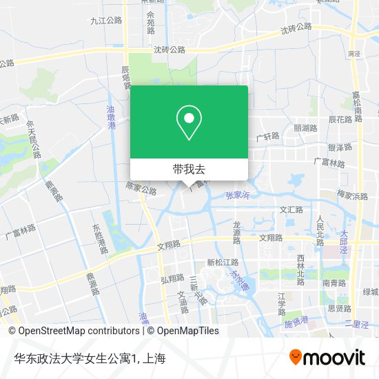 华东政法大学女生公寓1地图