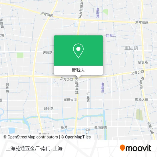 上海苑通五金厂-南门地图