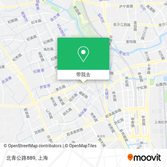 北青公路889地图