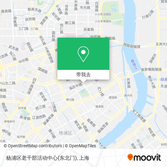 杨浦区老干部活动中心(东北门)地图