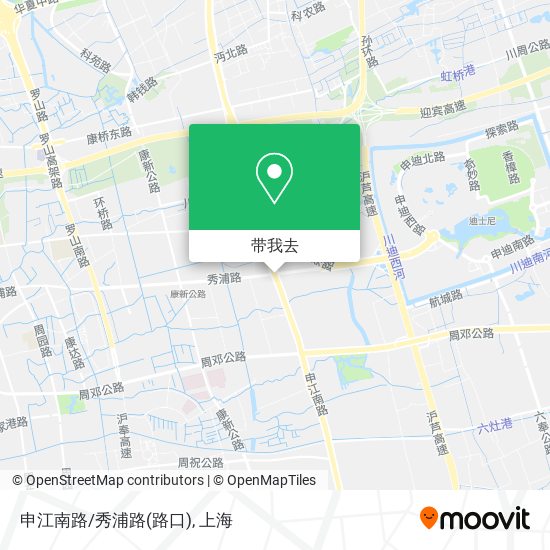 申江南路/秀浦路(路口)地图