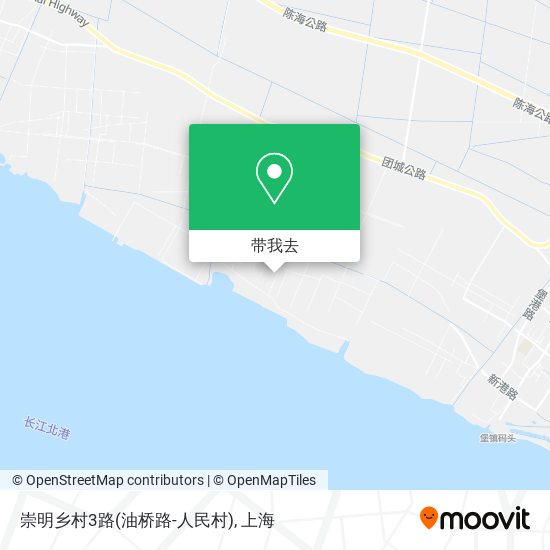 崇明乡村3路(油桥路-人民村)地图
