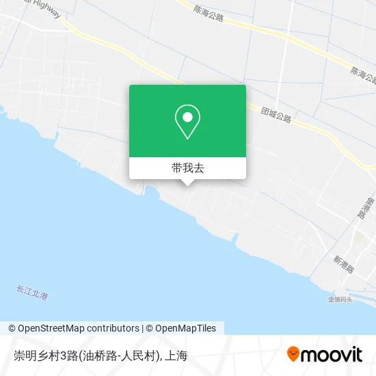 崇明乡村3路(油桥路-人民村)地图