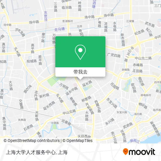 上海大学人才服务中心地图
