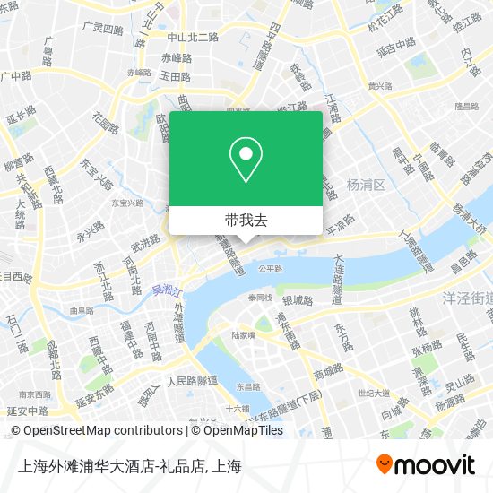 上海外滩浦华大酒店-礼品店地图