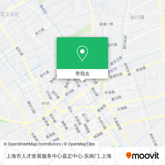 上海市人才发展服务中心嘉定中心-东南门地图