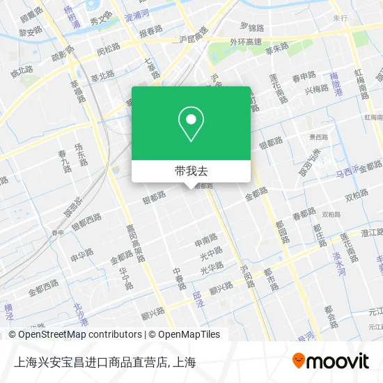 上海兴安宝昌进口商品直营店地图