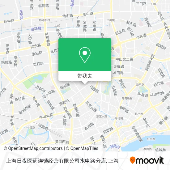 上海日夜医药连锁经营有限公司水电路分店地图