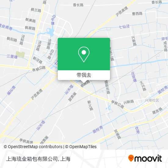 上海琉金箱包有限公司地图
