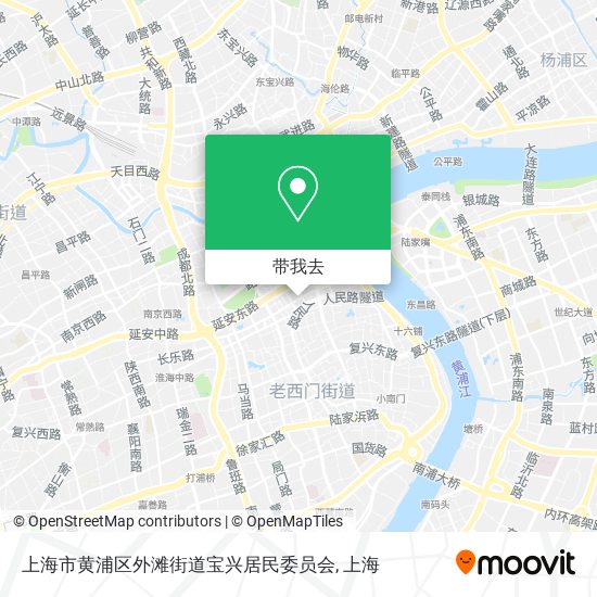 上海市黄浦区外滩街道宝兴居民委员会地图