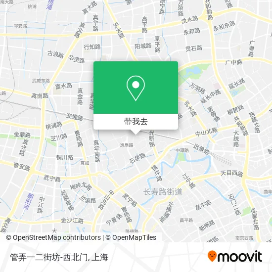 管弄一二街坊-西北门地图