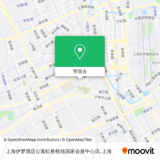 上海伊梦酒店公寓虹桥枢纽国家会展中心店地图