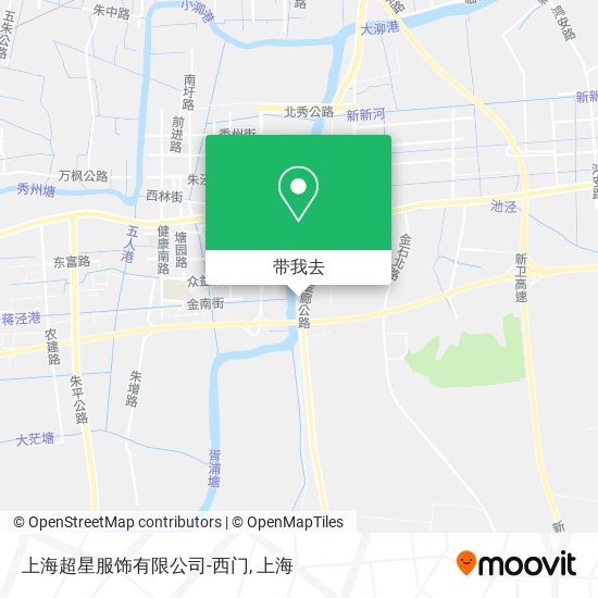 上海超星服饰有限公司-西门地图