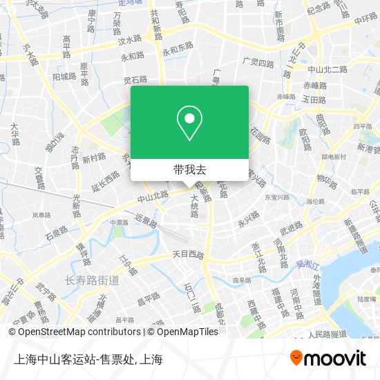 上海中山客运站-售票处地图