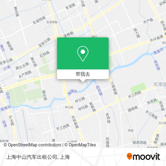 上海中山汽车出租公司地图