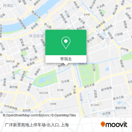 广洋新景苑地上停车场-出入口地图