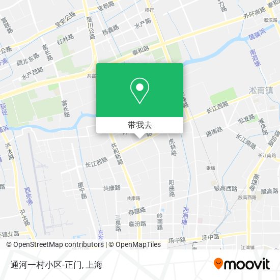 通河一村小区-正门地图