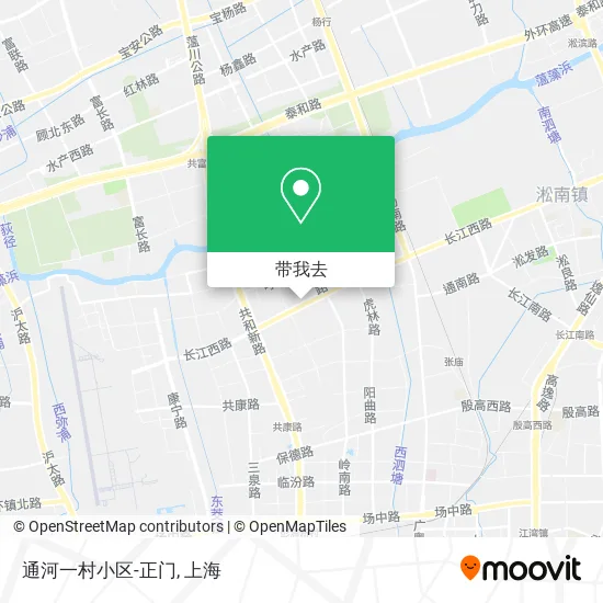 通河一村小区-正门地图
