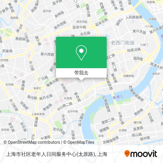 上海市社区老年人日间服务中心(太原路)地图