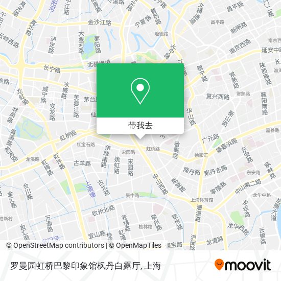 罗曼园虹桥巴黎印象馆枫丹白露厅地图