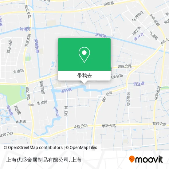 上海优盛金属制品有限公司地图