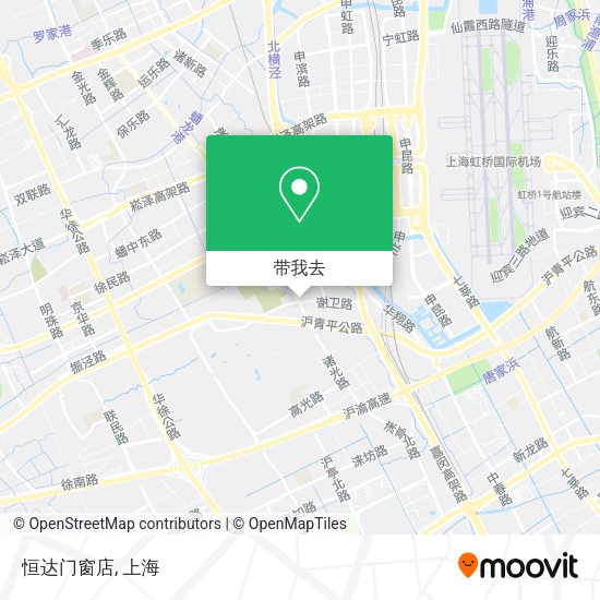 恒达门窗店地图