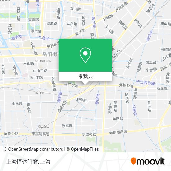上海恒达门窗地图