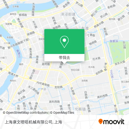 上海康文喷咀机械有限公司地图
