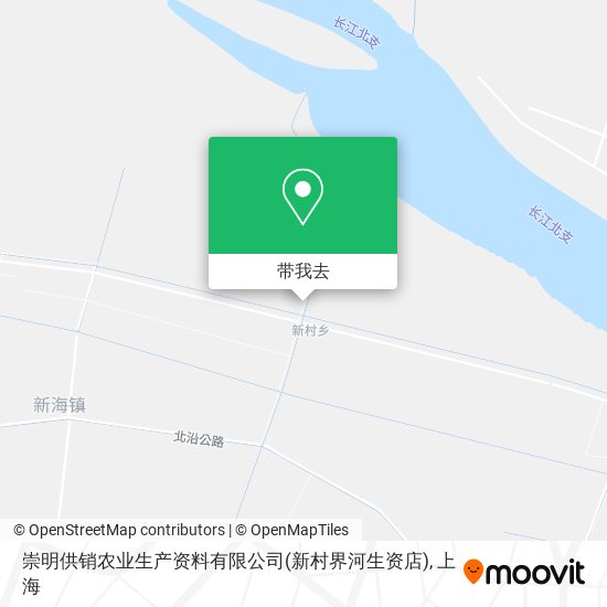 崇明供销农业生产资料有限公司(新村界河生资店)地图
