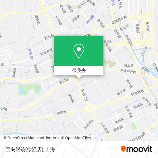 宝岛眼镜(徐泾店)地图