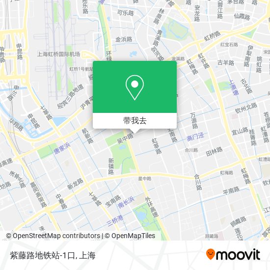 紫藤路地铁站-1口地图